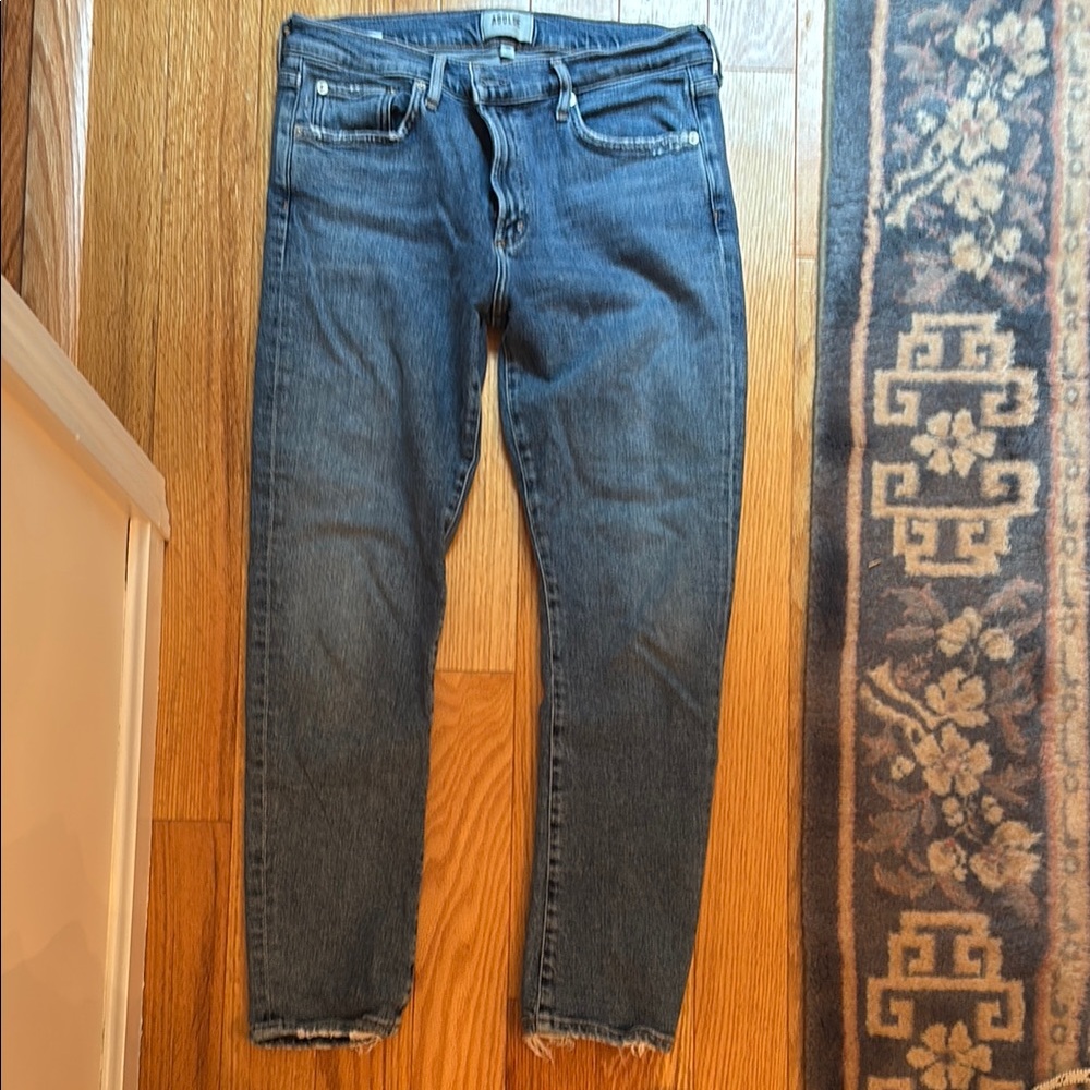 Agolde Womens Medium Blue Relaxed Jeans